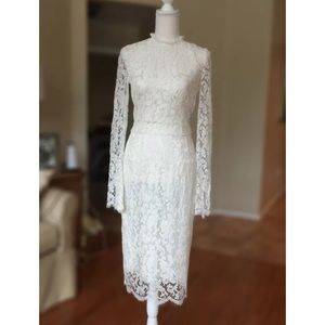 Dolce And Gabbana lace midi dress